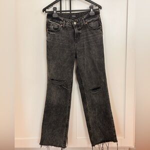 Express Modern Straight Low Rise Jeans